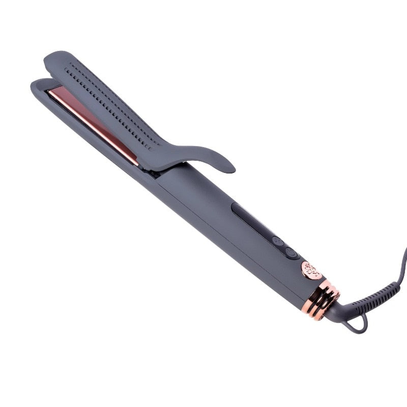 DUTRIEUX 2-in-1 Ceramic Tourmaline Flat Iron Hair Straightener & Curling Iron Styling Tool，hot comb，hair styling appliances