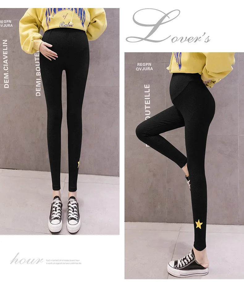 High-Waist  Design Maternity Leggings