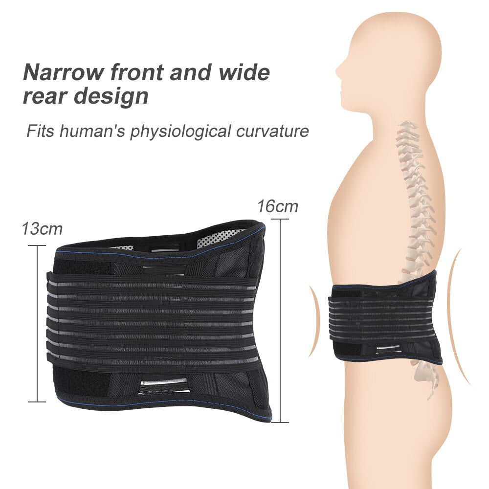 Waist Protective Belt Adjustable Waist Tourmaline Self Heating Magnetic Waist Support Sports Abdomen Belt Lumbar Spine Self-fitn