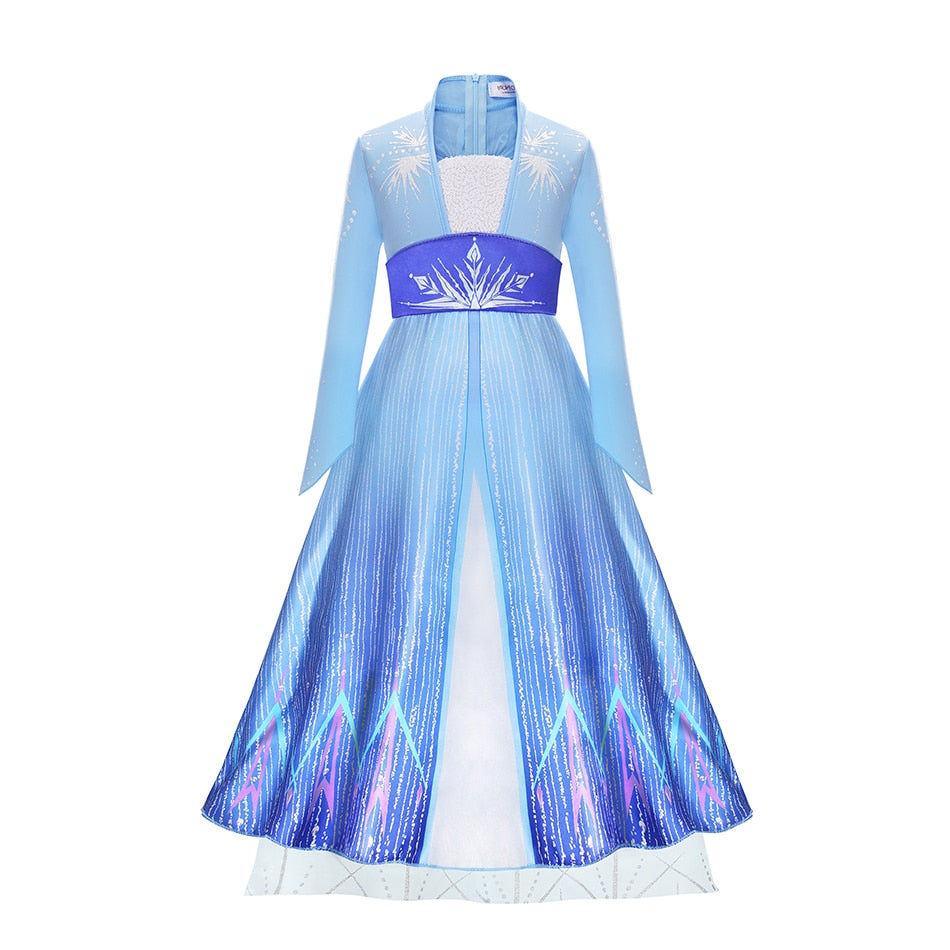 New Fantasia Elsa Girl Princess Dress Disney Frozen Clothes for 3-10 Years Kids Halloween Party Carnival Vestidos