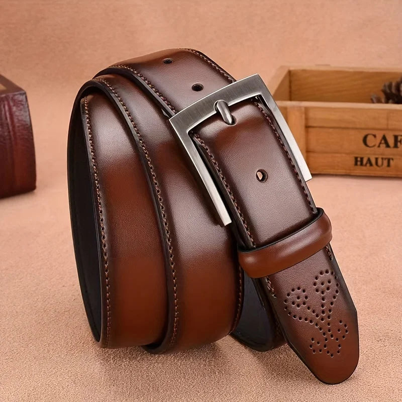 Genuine Cowhide Leather Casual Belt -