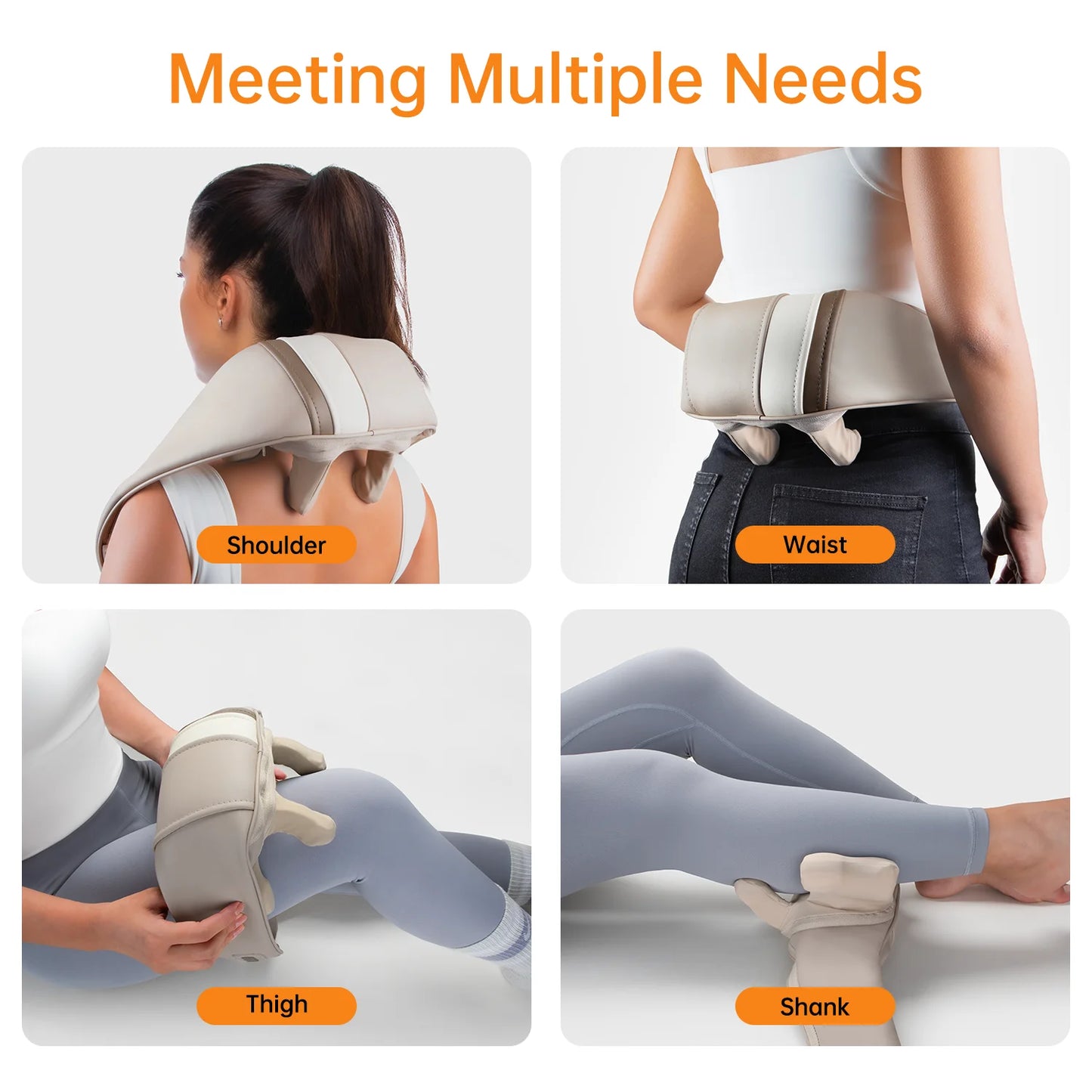 Mebak Massager for Neck And Back Trapezius Neck Cervical Back Massage Shawl Wireless Neck And Shoulder Kneading Massage Pillow