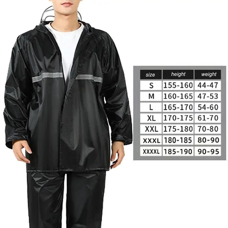 Motorcycle Rain Suit Waterproof Rain Jackett And Pants