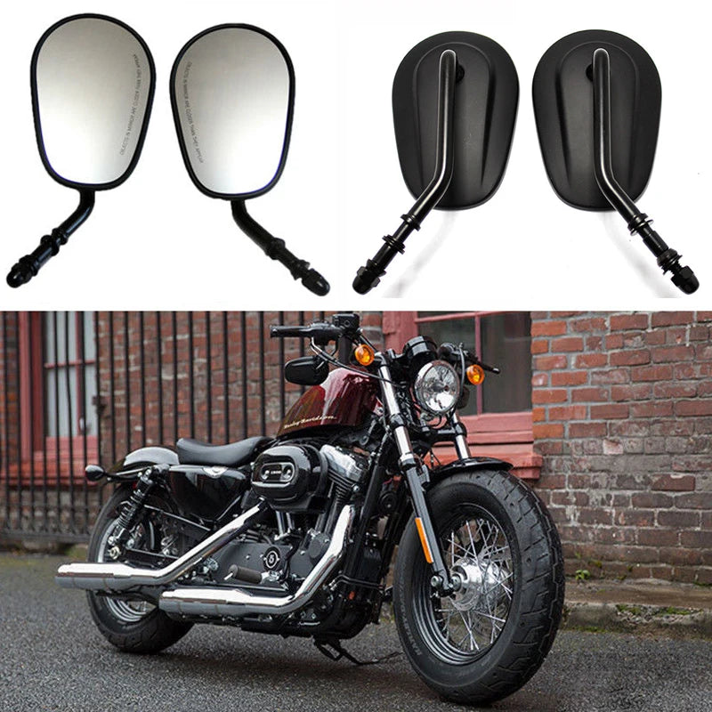 8MM For Harley Davidson Sportster 1200 Street 500 XG500 Super Low XL883L Softail Rearview Mirrors Motorcycle Rear View Mirror