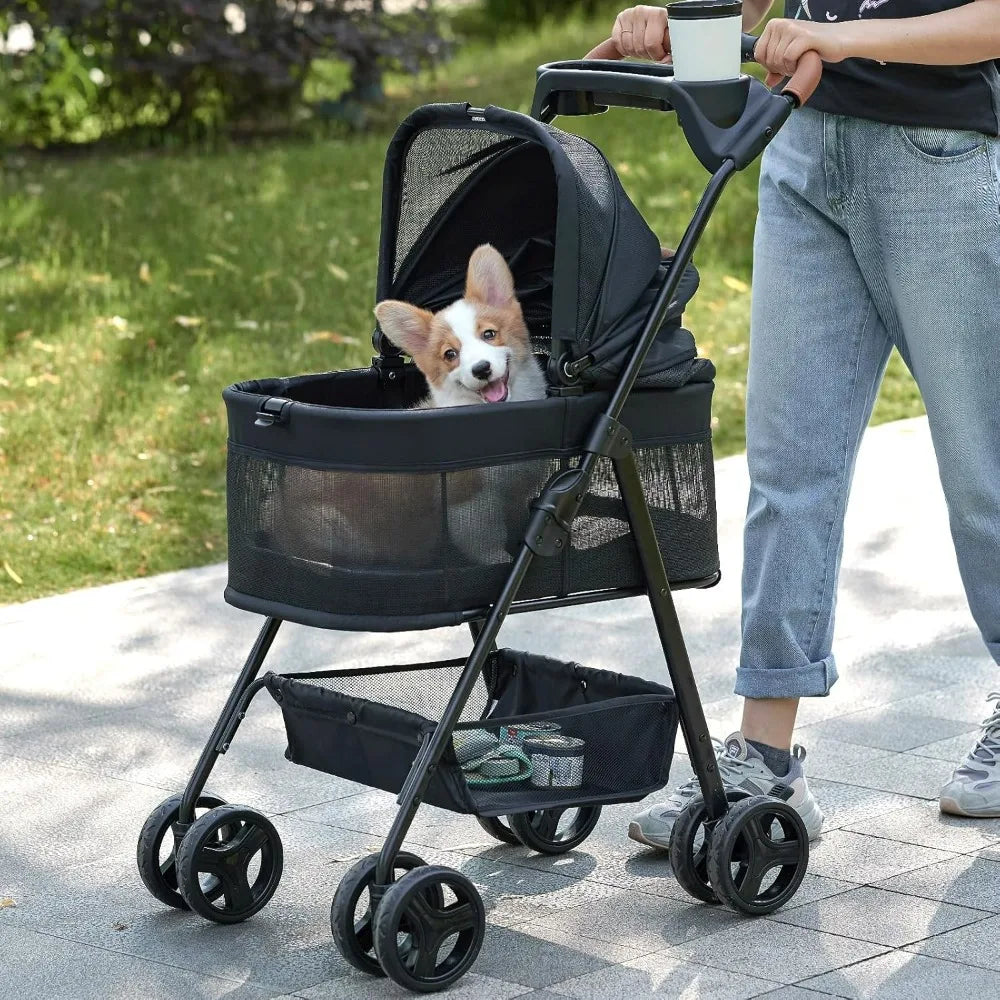 Pet Carriers  3 in 1 Folding  Stroller Small/Medium