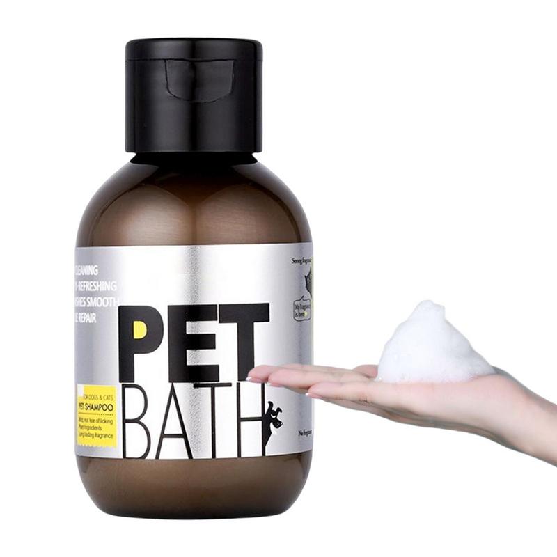 Pet Shampoo For Dogs 100ml Cats Plant Extract Shampoo For Smoother Hair Food Grade Puppies Kitten Shampoo With Aroma For Smelly