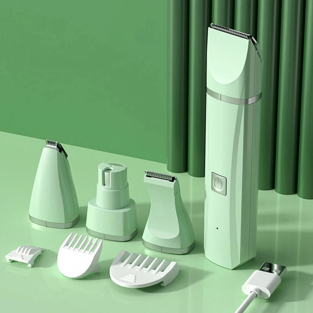 UBBT 4 in 1 Pet Electric Hair Clipper with 4 Blades