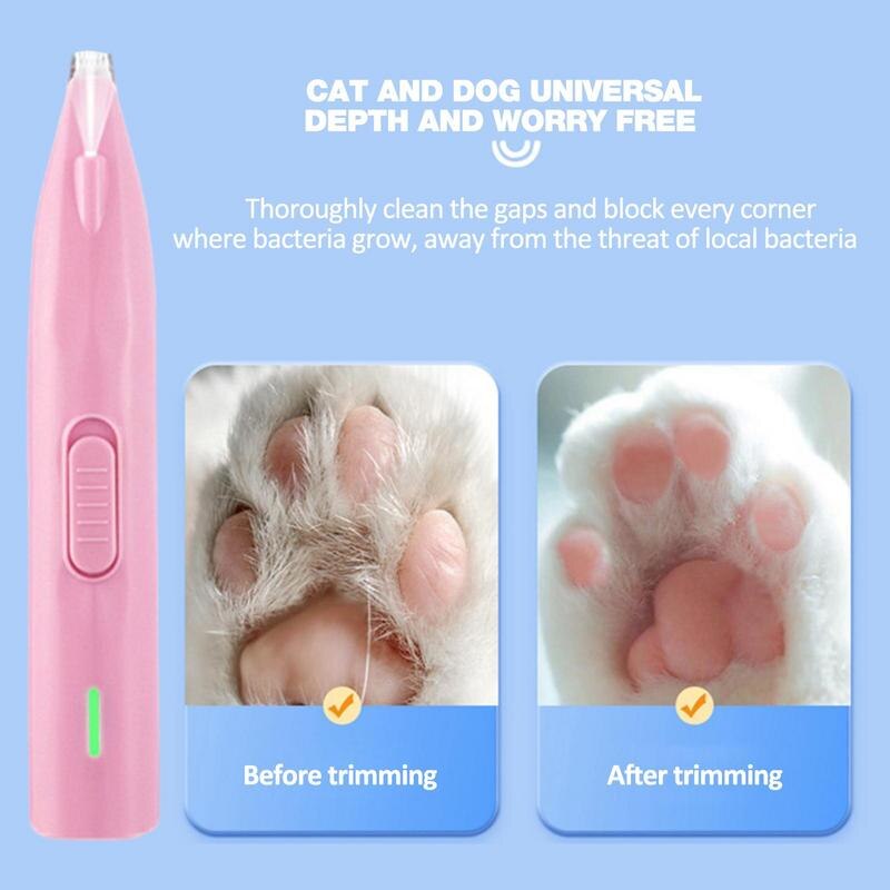 Dog Paw Hair Trimmer Dog Cat Paws Hair Rechargeable Clipper Quiet Hair Clipping Tools For Pet Grooming Supplies For Paws Ears