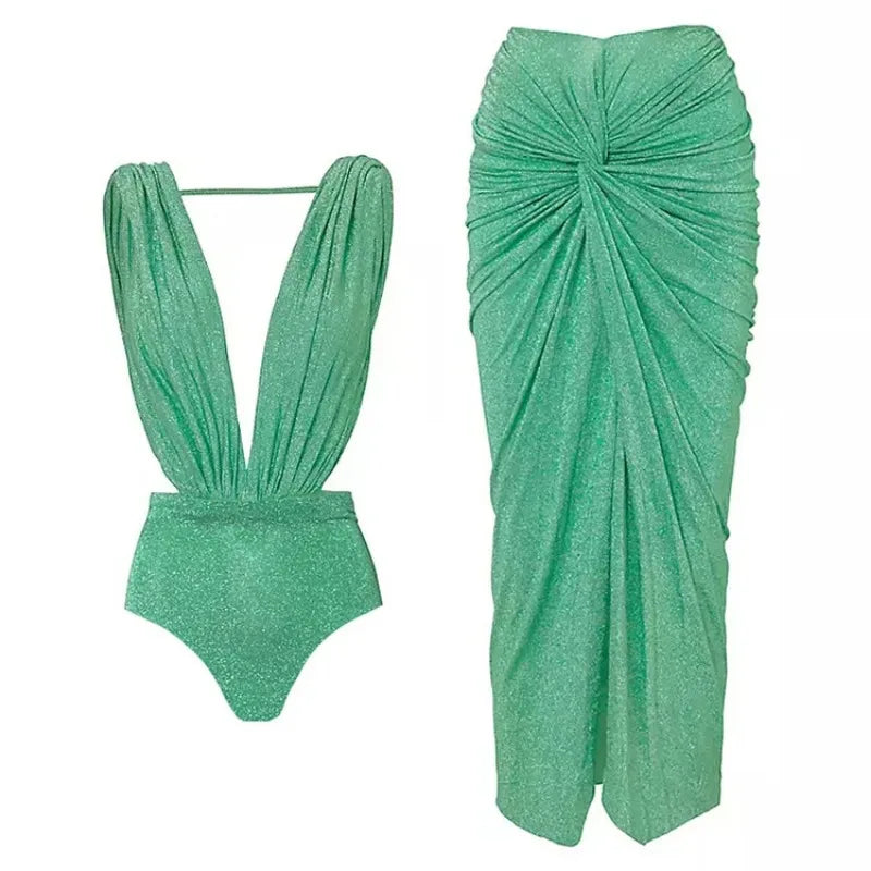 New Luxury One-Piece Women's Swimsuit Outfits