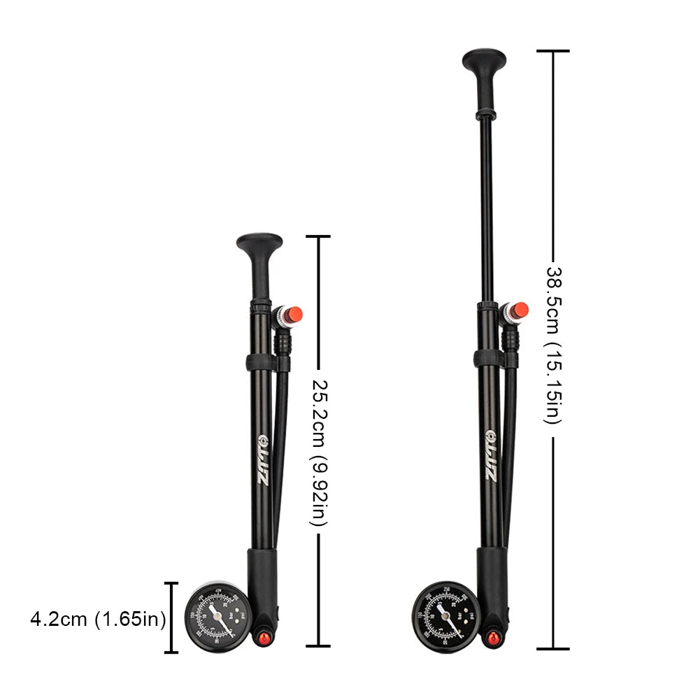 300PSI Bicycle Air Pump with Gauge