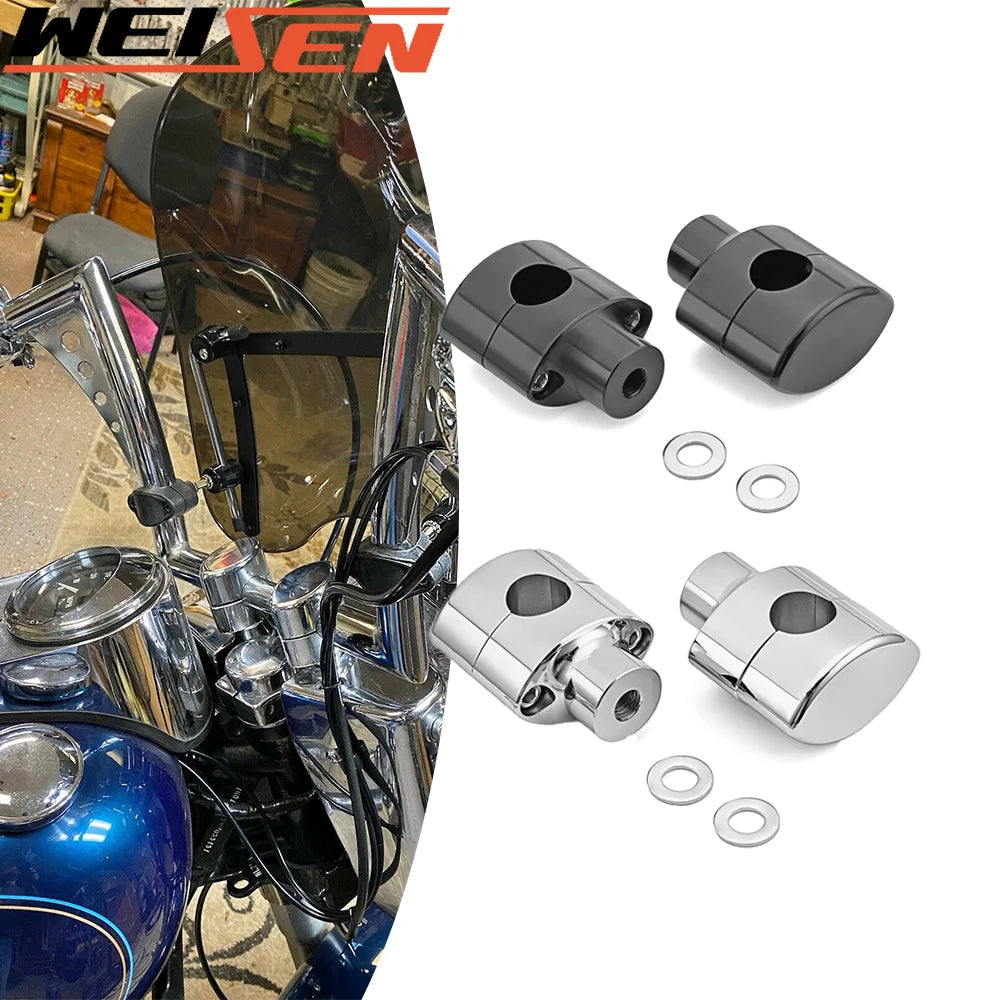 Motorcycle Accessories 2" Riser 1" Handlebar Clamp CNC Aluminium For Harley-Davidson Dyna Softail Sportster 1200 883 Model