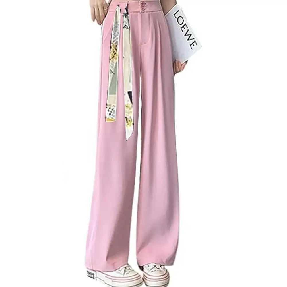 Wide Straight Leg Women's Dress Casual Pants