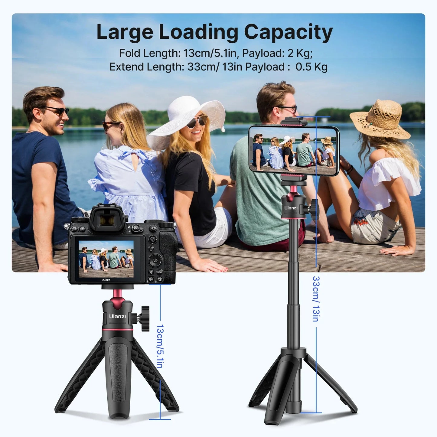 Ulanzi MT-08 Smartphone Stand Holder Mini Tripod