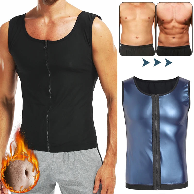 Men Abdomen Reducer Body Shaper Promote Sweat Sauna Vest