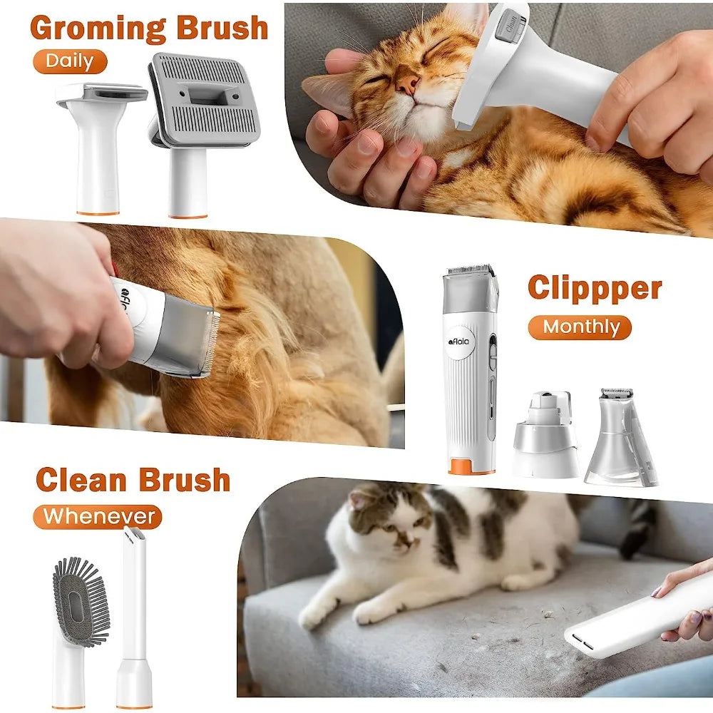 Pet Grooming Vacuum & Clippers Nail Trimmer Grinder