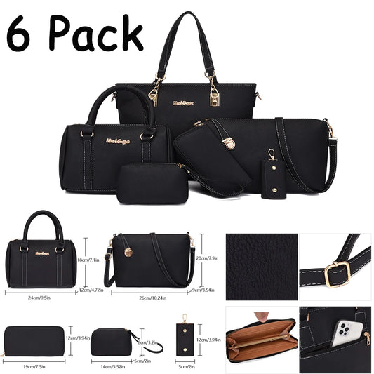 Ladies Tote Bag Six-Piece Set Fashion