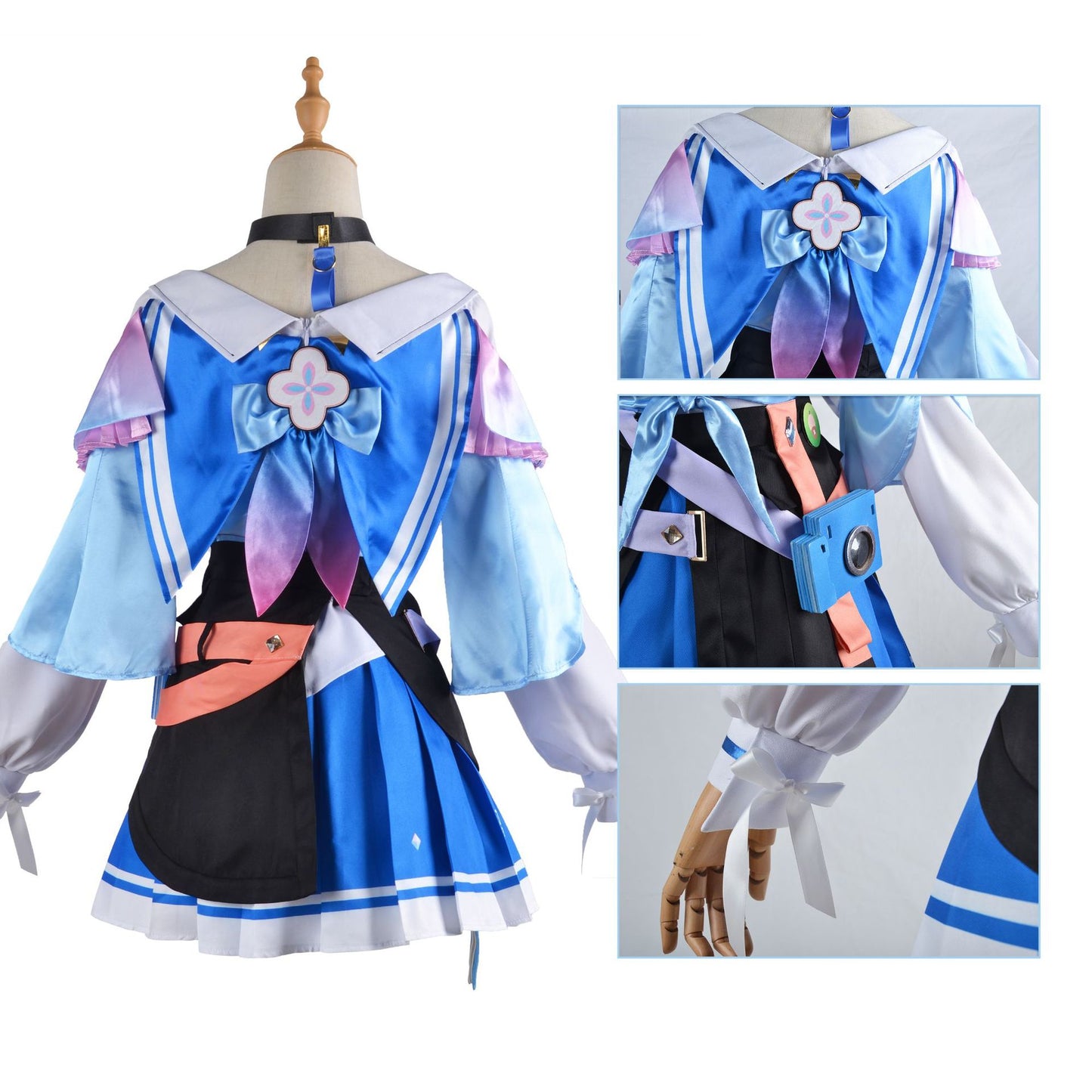 Game Honkai: Star Rail 7th March Cosplay Costumes Uniform Outfit Halloween Party Women Pink March 7th Build Cosplay Costume - DJVWellnessandPets