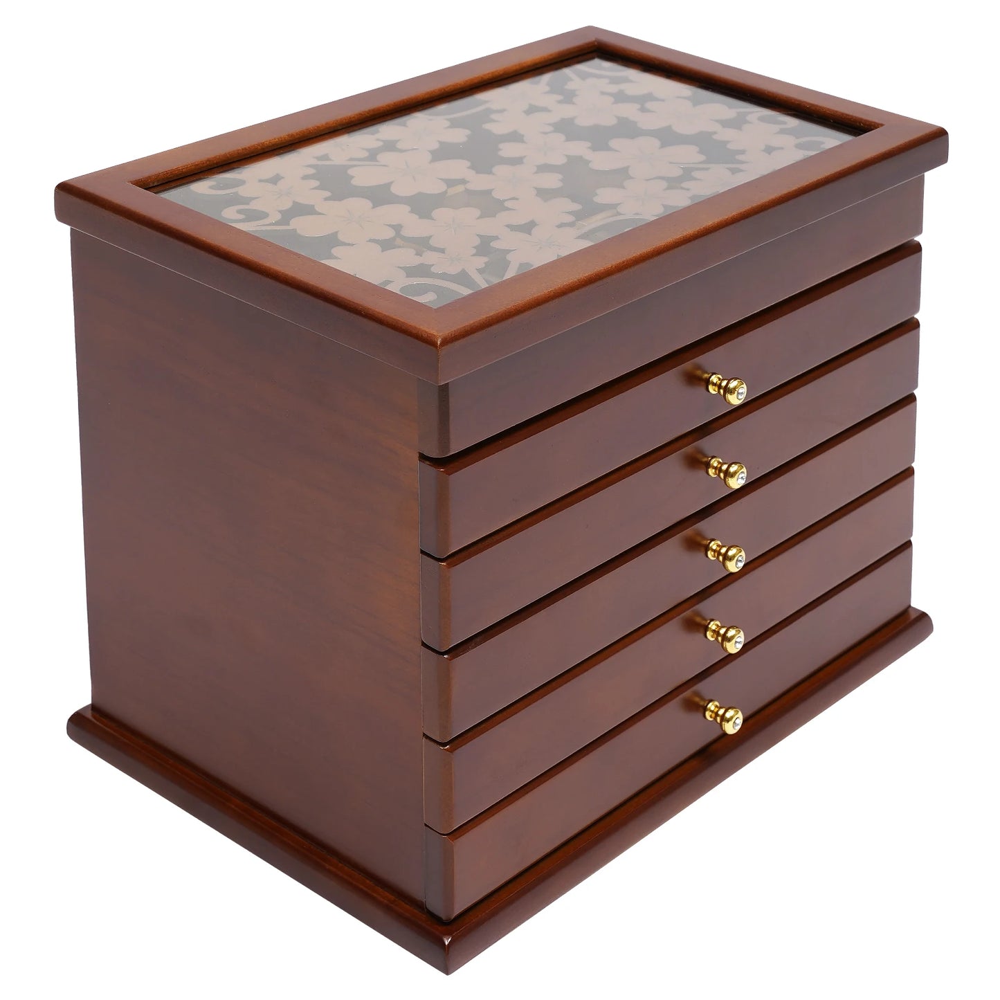 Elegant Storage 6 Drawers Jewelry Storage Box