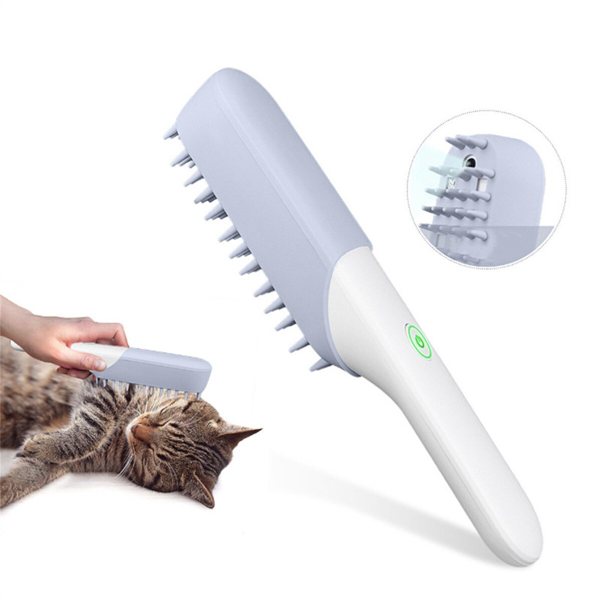 Electric Pet Comb Massage Deodorant Sterilization and Disinfection Dog Cat Cleaning Comb Hair Brush Flea Dog Comb Cat Grooming