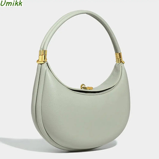 High-end Crescent Bag PU Leather Half Moon