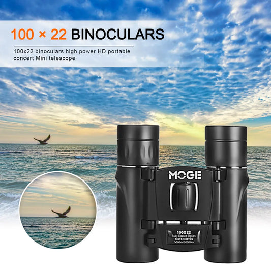 Professional 100X22 High Power HD Binoculars BAK4 FMC Telescope for Vocal Concert Outdoor Camping Travel Survival