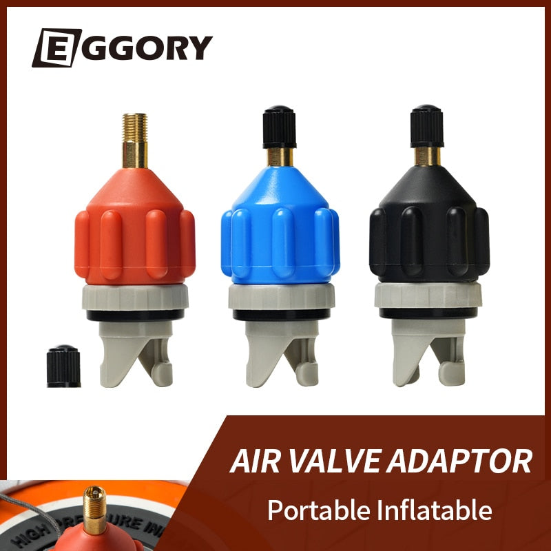 EGGORY SUP Board Air Valve Adaptor Durable Rowing Boat Air Valve Adaptor Kayak Inflatable Pump Adapter For Surf Boating Fishing