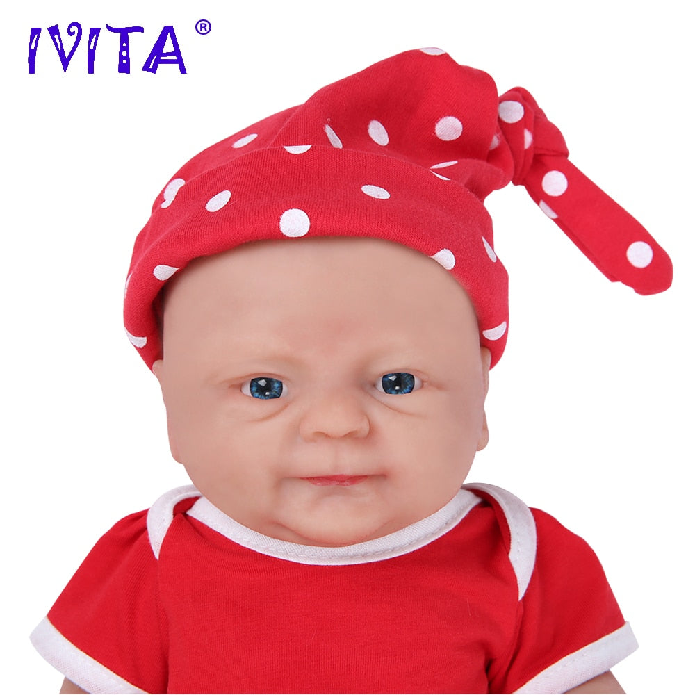 IVITA WG1512 14inch 1.65kg Full Body Silicone Bebe Reborn Doll &quot;coco&quot; Soft Dolls Realistic Girl Baby DIY Blank Toys for Children - DJVWellnessandPets