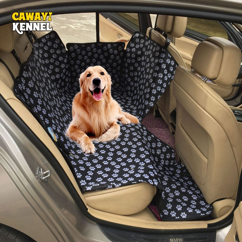 CAWAYI KENNEL Dog Carriers Waterproof Rear Back Pet Dog Car Seat Cover Mats Hammock Protector with Safety Belt Transportin Perro