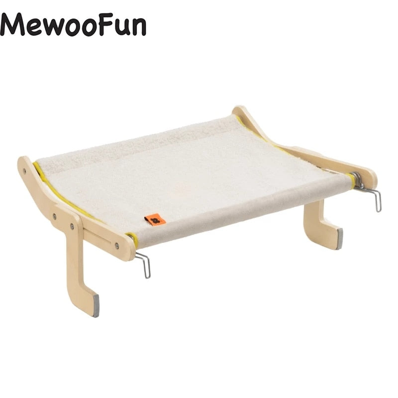 Mewoofun Cat Window Perch Winter Season Mat Easy Washable Quality Fabric 40 Lbs Hot Selling Hammock Hanging Bed for Pet