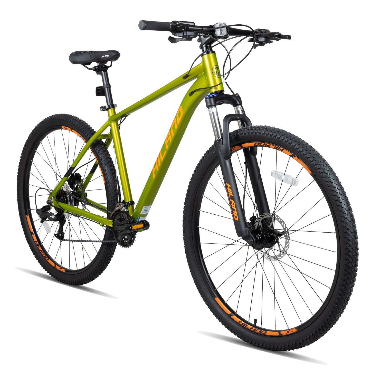 Hiland 29 Inch Mountain Bike for Men Adult Bicycle, Aluminum Hydraulic Disc-Brake 16-Speed with Lock-Out Suspension Fork MTB - DJVWellnessandPets